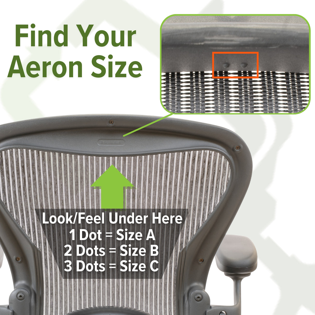 Herman Miller Aeron Classic Lumbar Cushion Support Pad