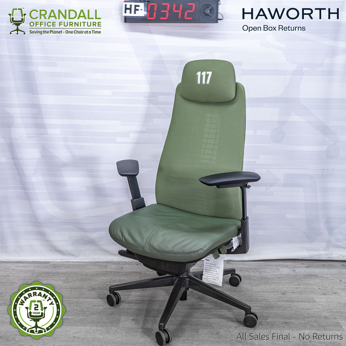 HF-0342 - Haworth Fern with Headrest