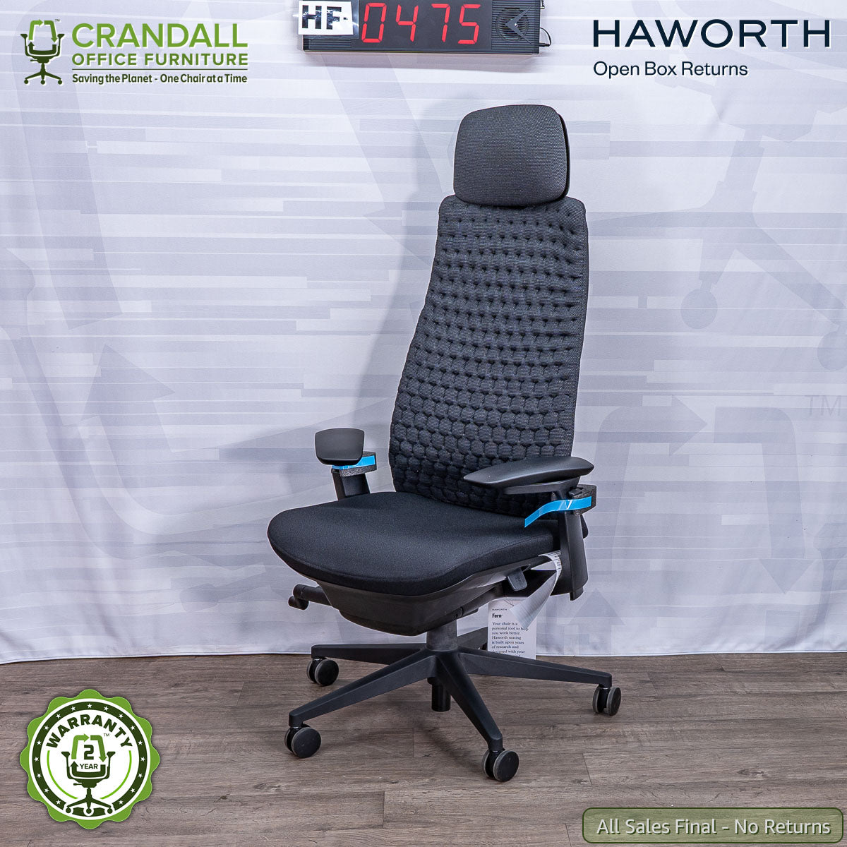 HF-0475 - Haworth Open Box Returns Fern with Headrest