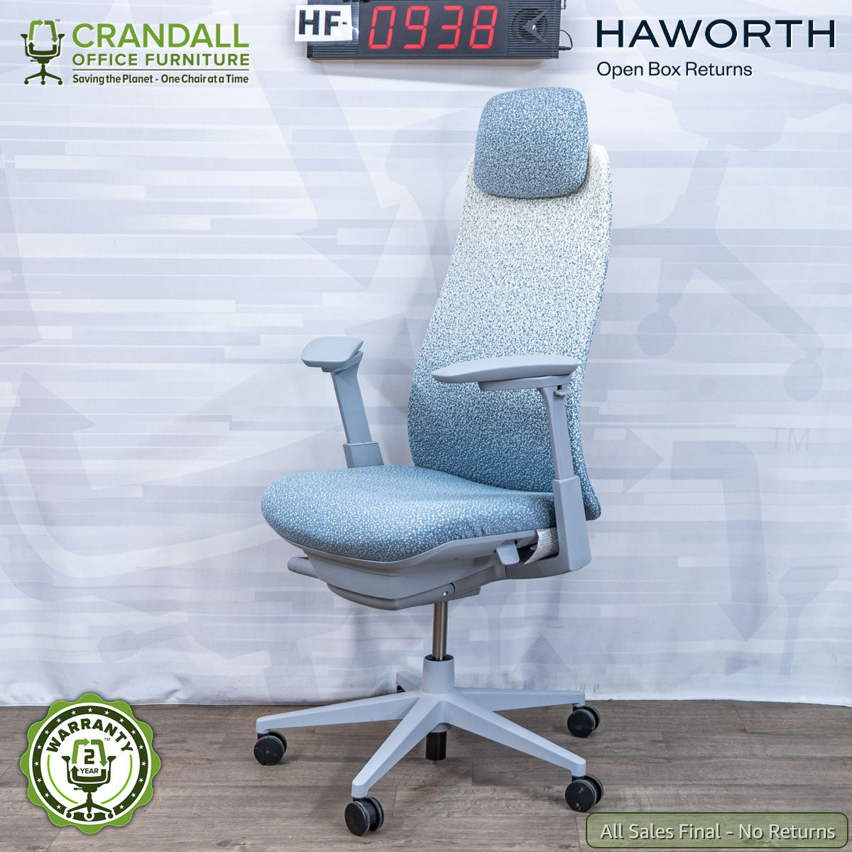 HF-0938 - Haworth Open Box Returns Fern with Headrest