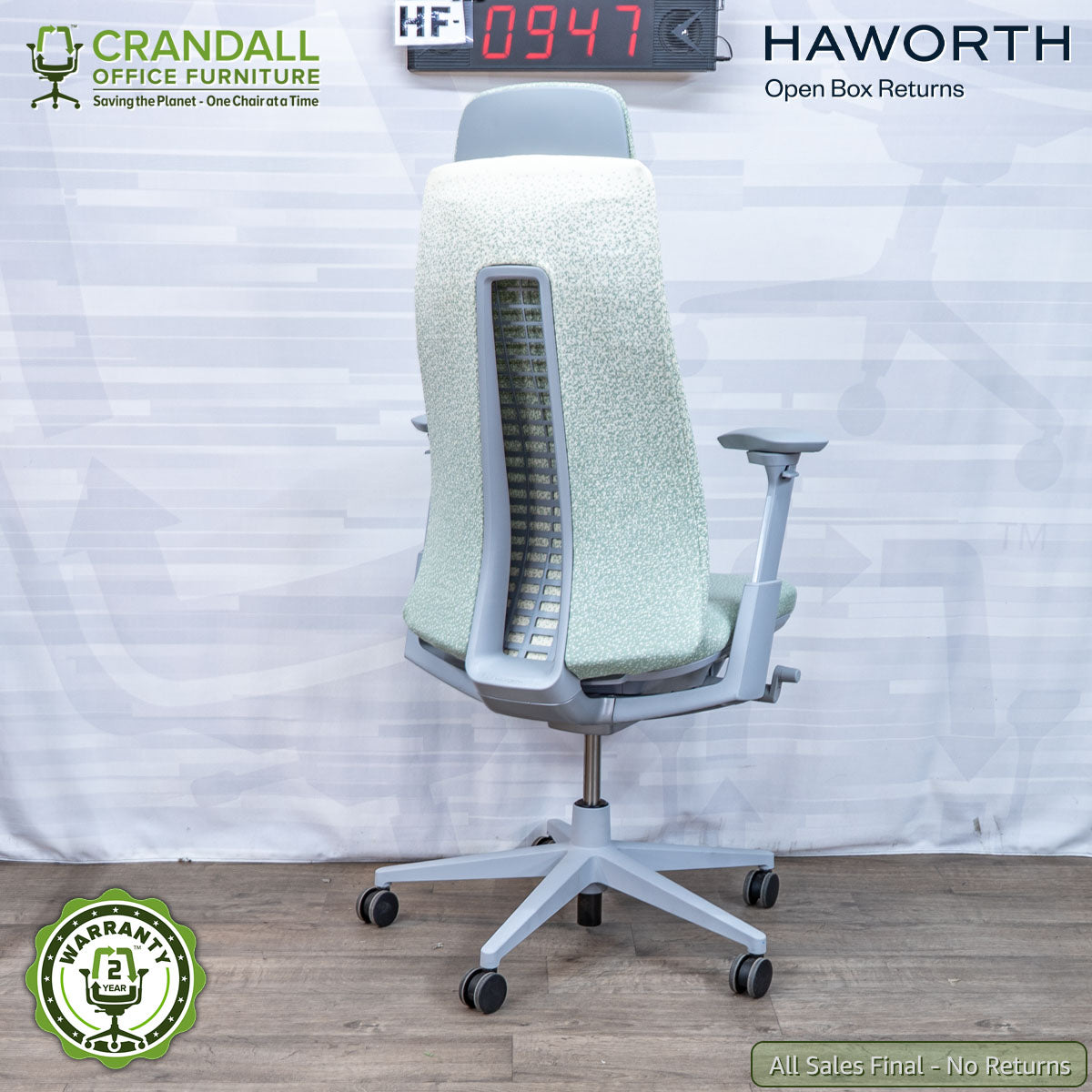 HF-0947 - Haworth Open Box Returns Fern with Headrest