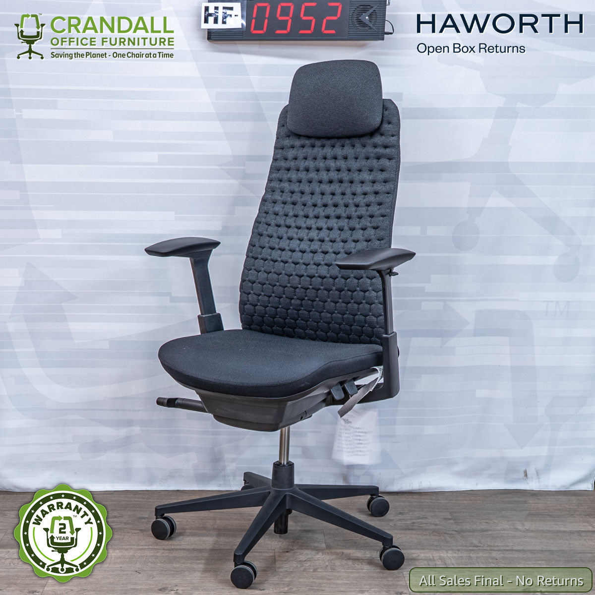 HF-0952 - Haworth Open Box Returns Fern with Headrest