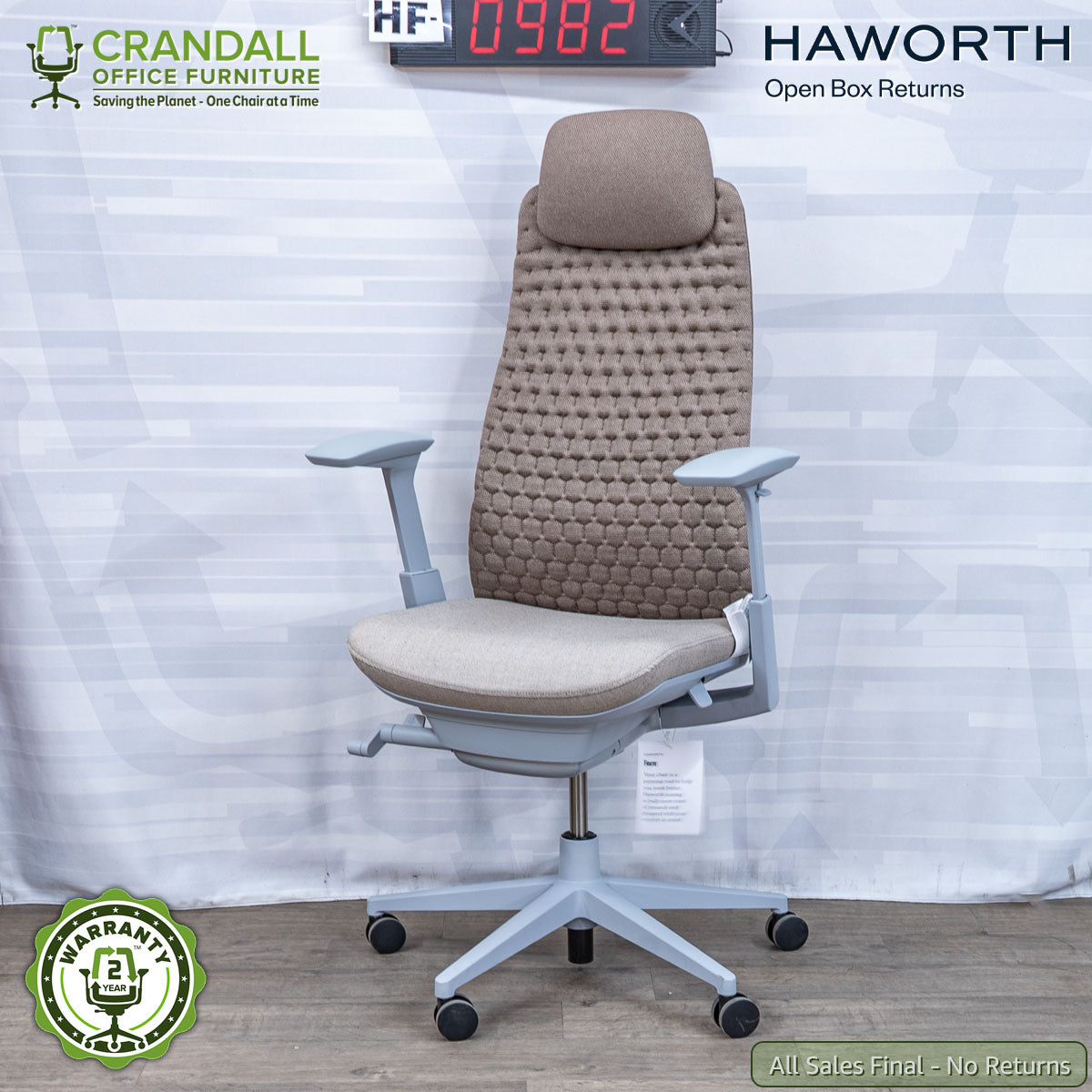 HF-0982 - Haworth Open Box Returns Fern with Headrest
