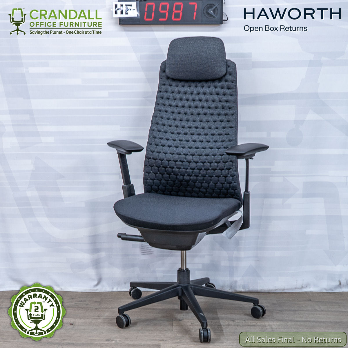 HF-0987 - Haworth Open Box Returns Fern with Headrest