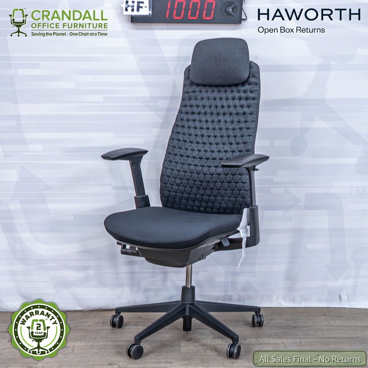 HF-1000 - Haworth Open Box Returns Fern with Headrest