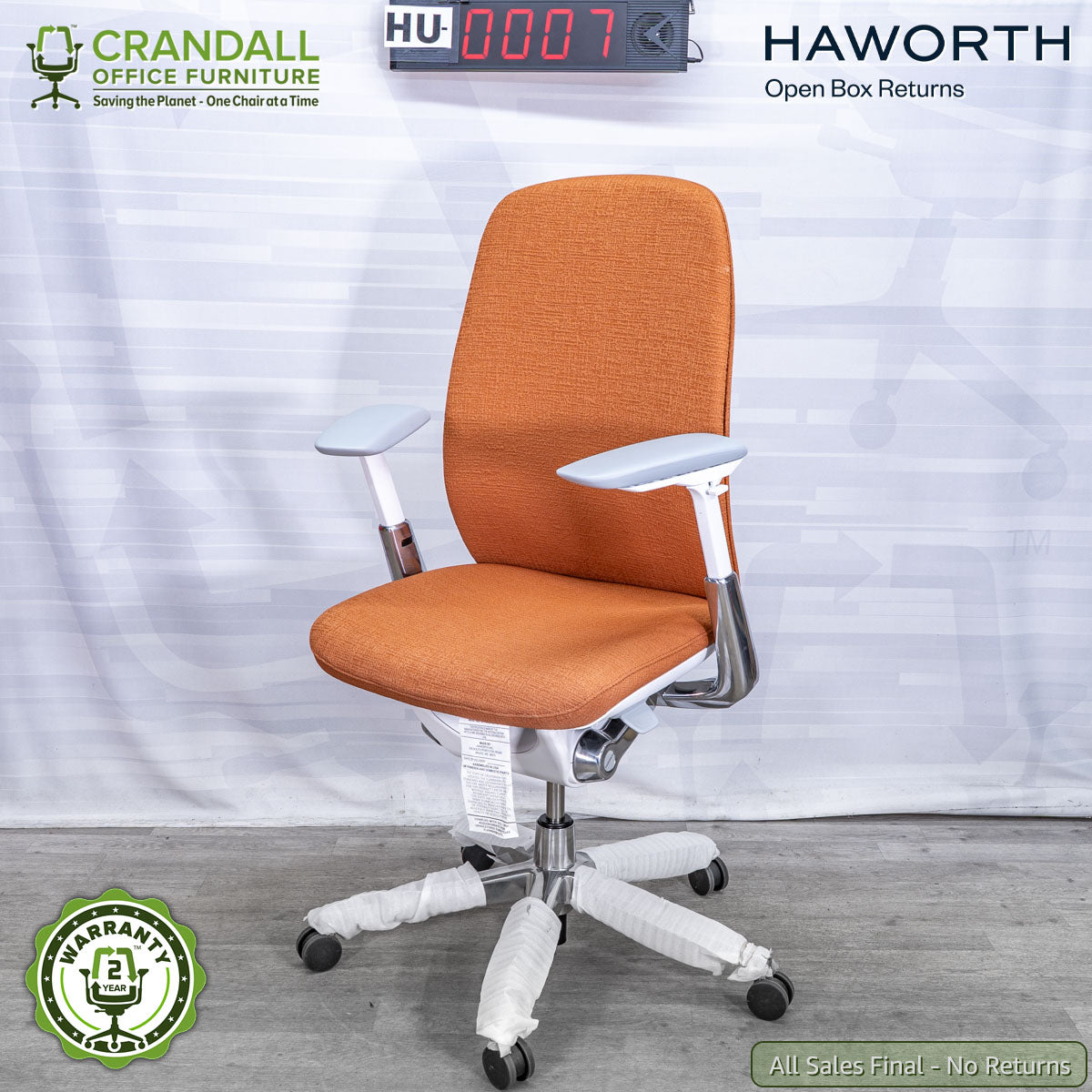 HU-0007 - Haworth Open Box Returns Zody LX Upholstered