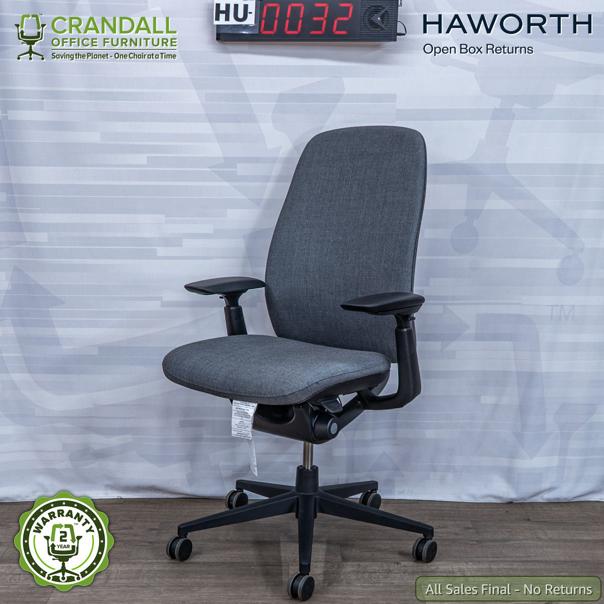 HU-0032 - Haworth Open Box Returns Zody LX Upholstered