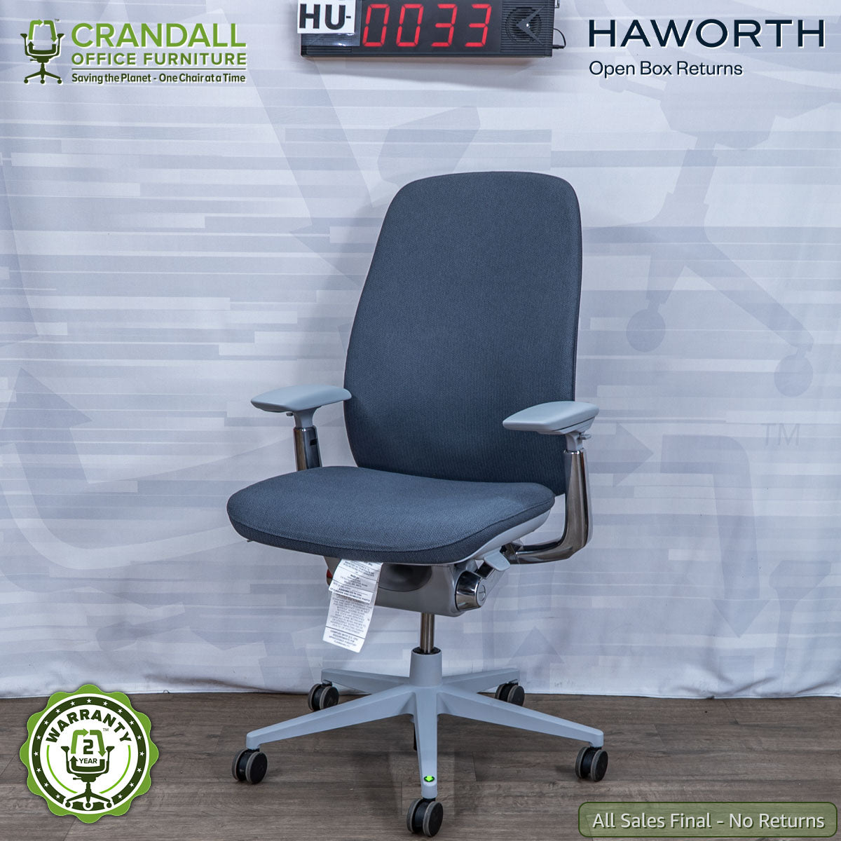 HU-0033 - Haworth Open Box Returns Zody LX Upholstered