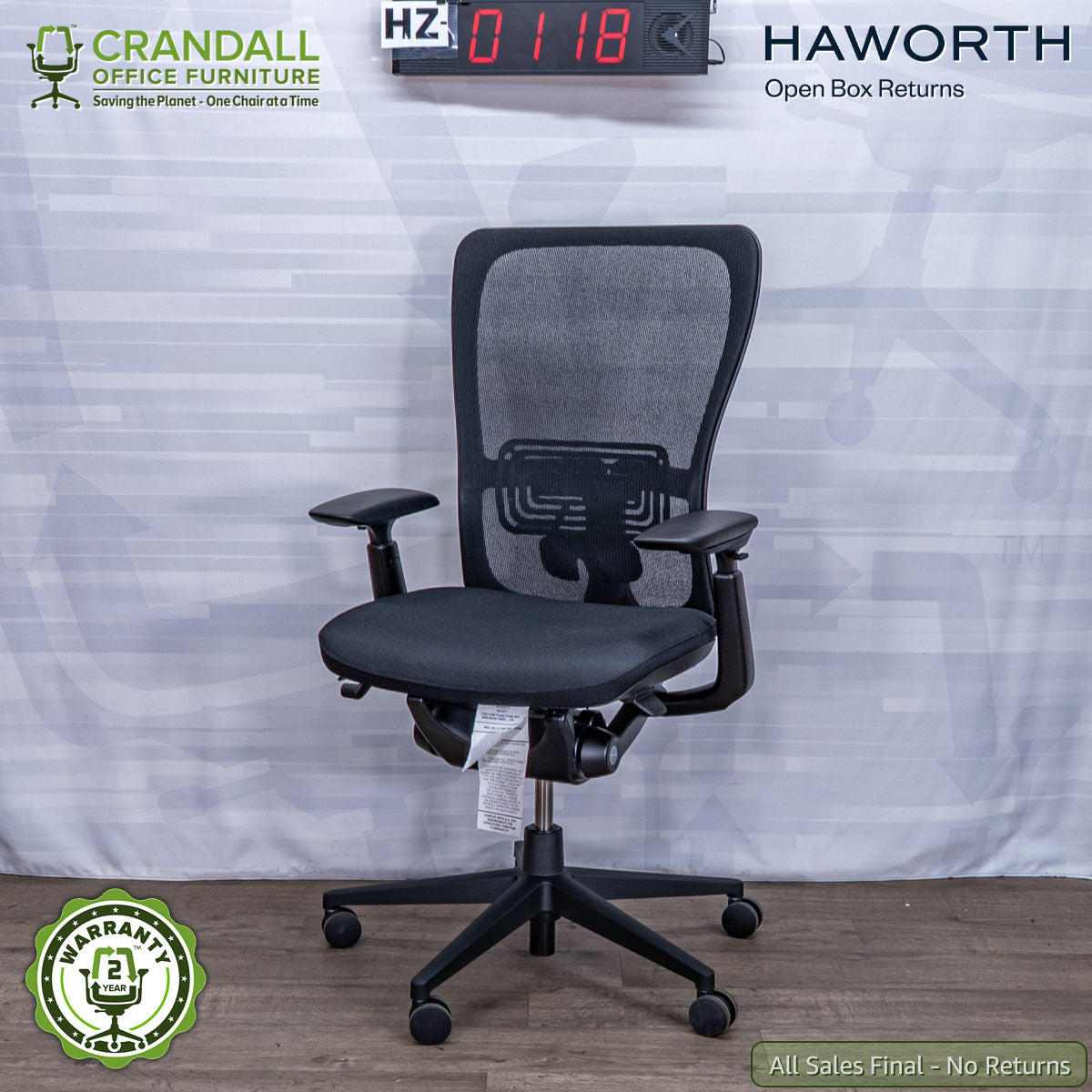 HZ-0118 - Haworth Open Box Returns Zody