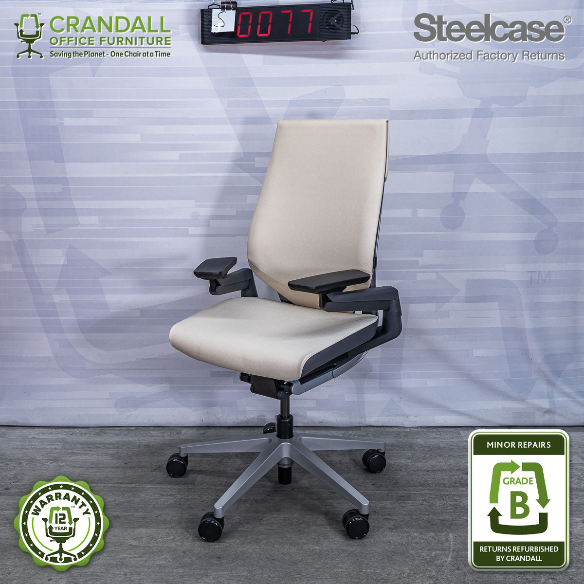 S-0077 - Steelcase Gesture - Grade B **CLOSEOUT - NO RETURNS**