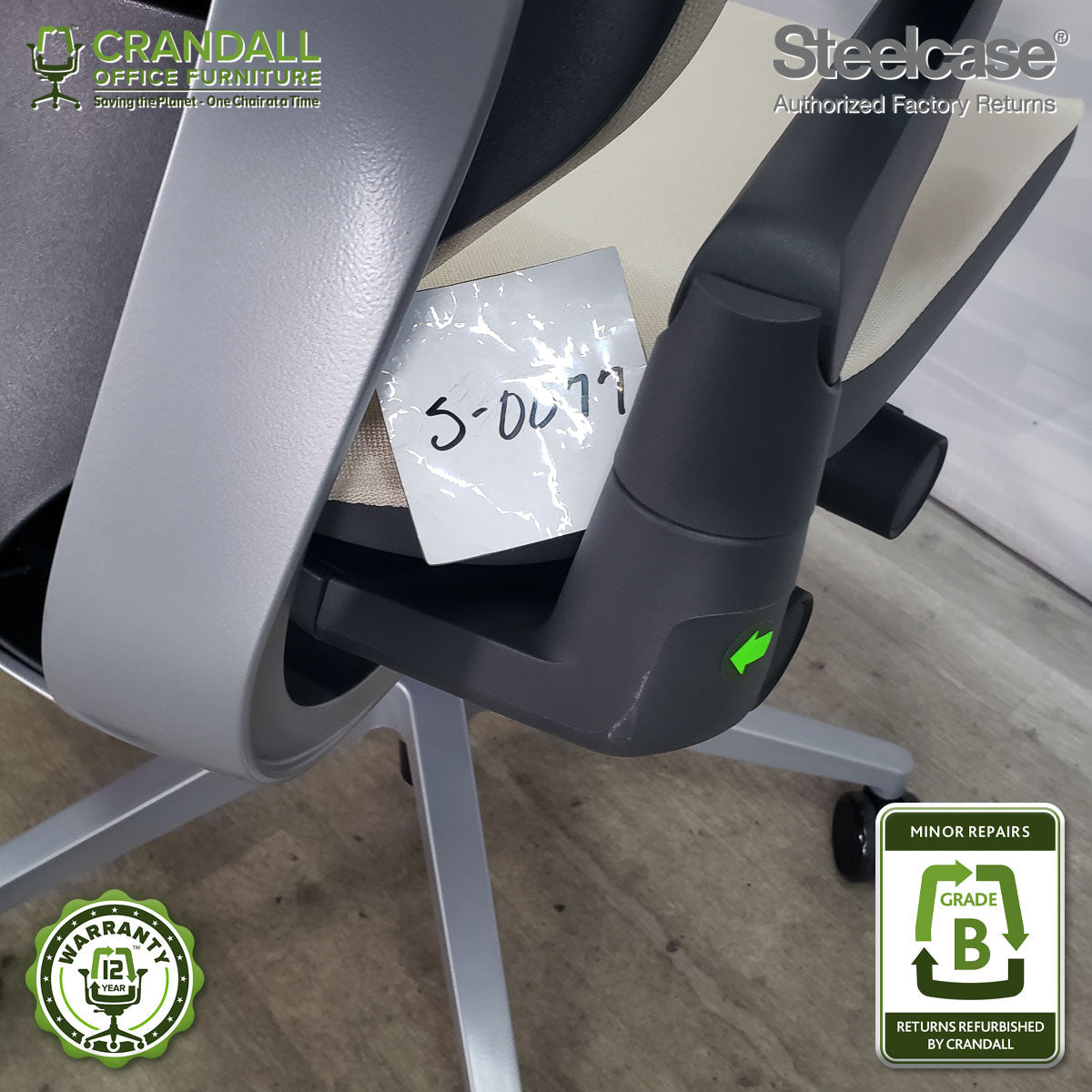 S-0077 - Steelcase Gesture - Grade B **CLOSEOUT - NO RETURNS**