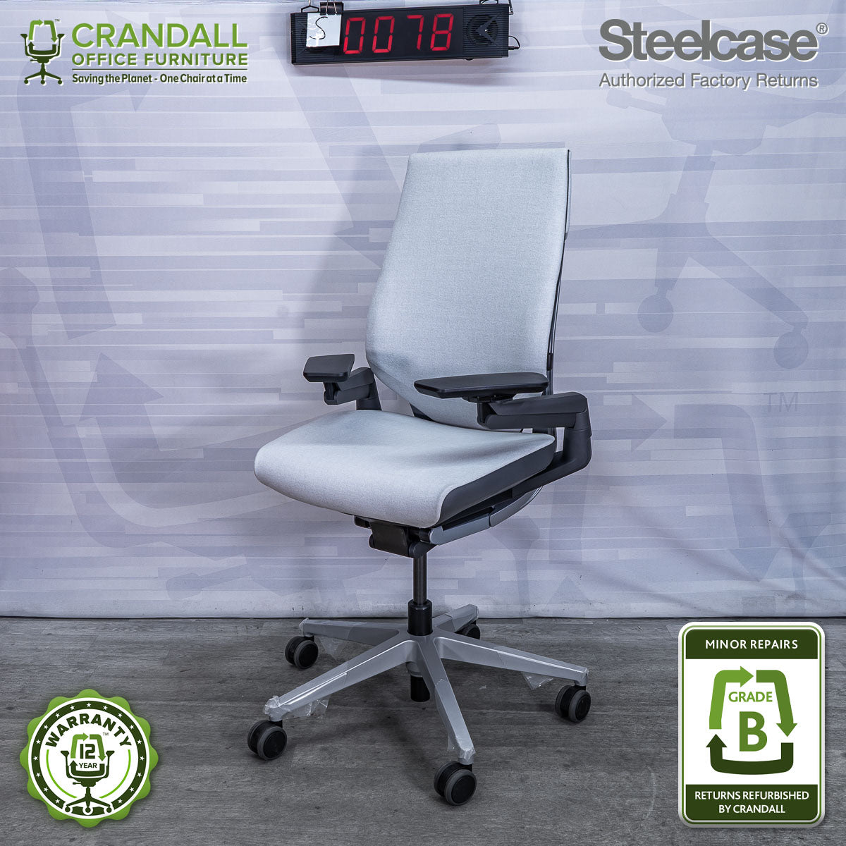S-0078 - Steelcase Gesture - Grade B **CLOSEOUT - NO RETURNS**