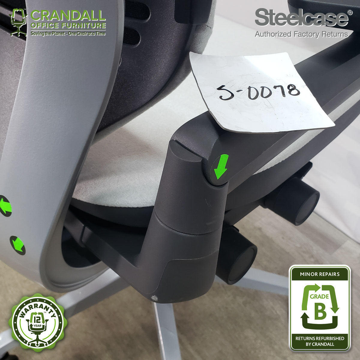 S-0078 - Steelcase Gesture - Grade B **CLOSEOUT - NO RETURNS**