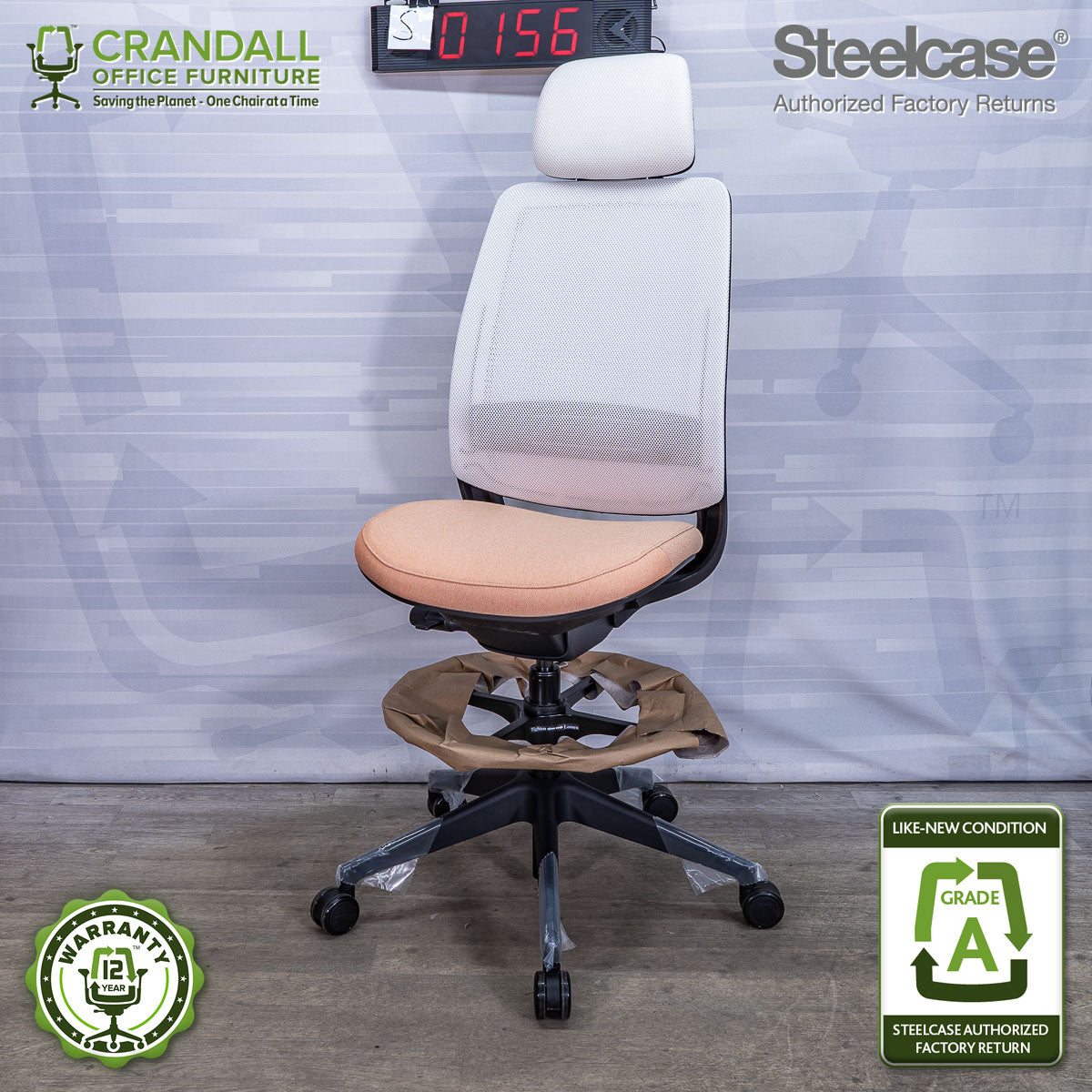 S-0156 - Steelcase Series 2 with Headrest - Grade A **CLOSEOUT - NO RETURNS**