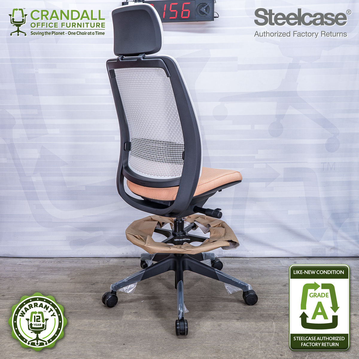 S-0156 - Steelcase Series 2 with Headrest - Grade A **CLOSEOUT - NO RETURNS**