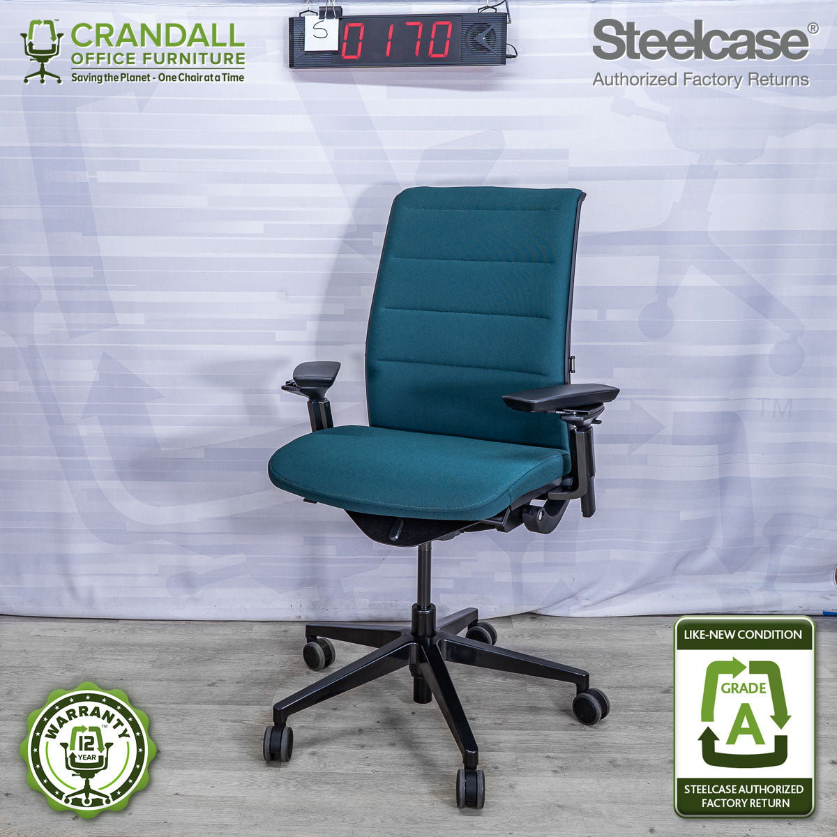 S-0170 - Steelcase V2 Think - Grade A **CLOSEOUT - NO RETURNS**