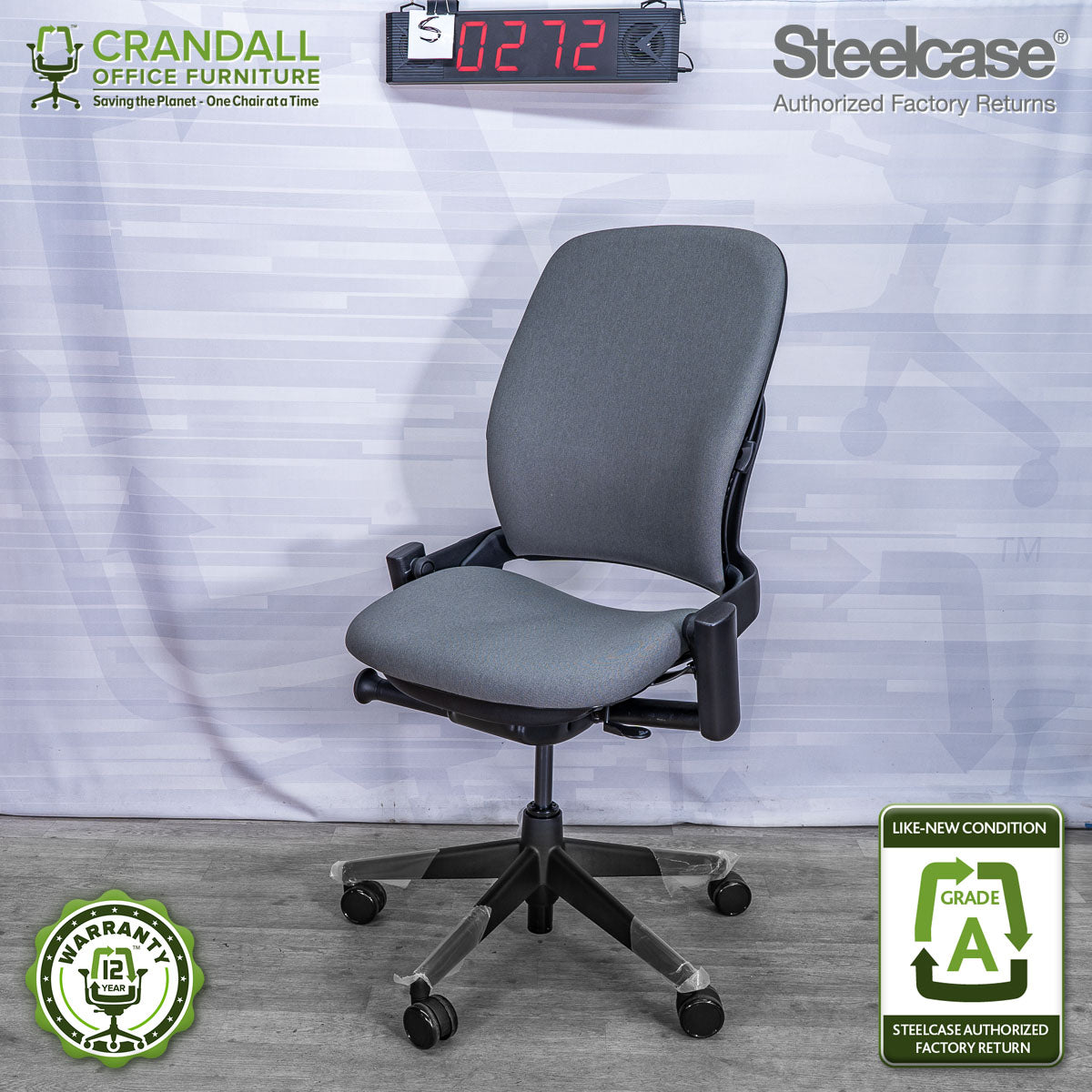 S-0272 - Steelcase V2 Leap - Grade A