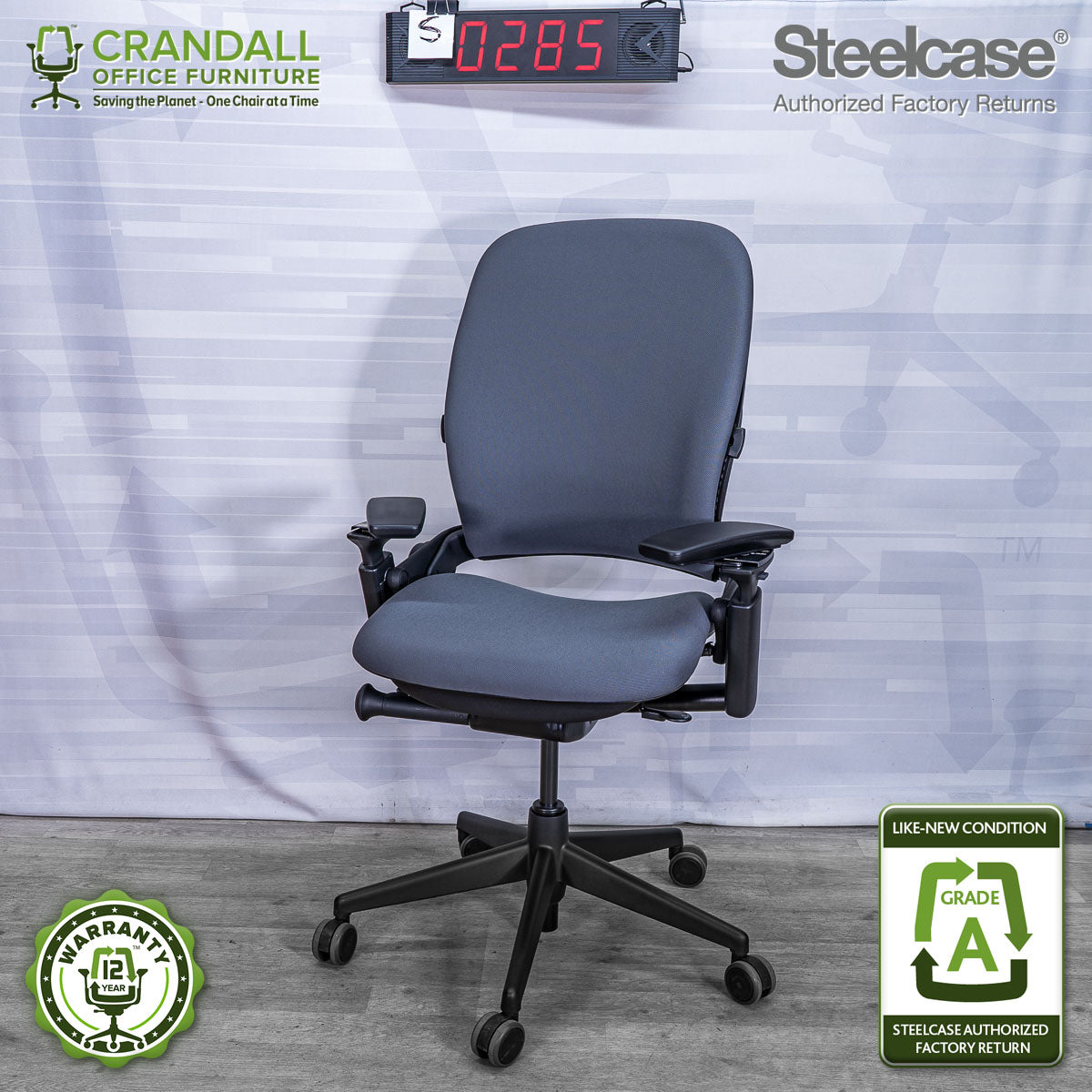 S-0285 - Steelcase V2 Leap - Grade A