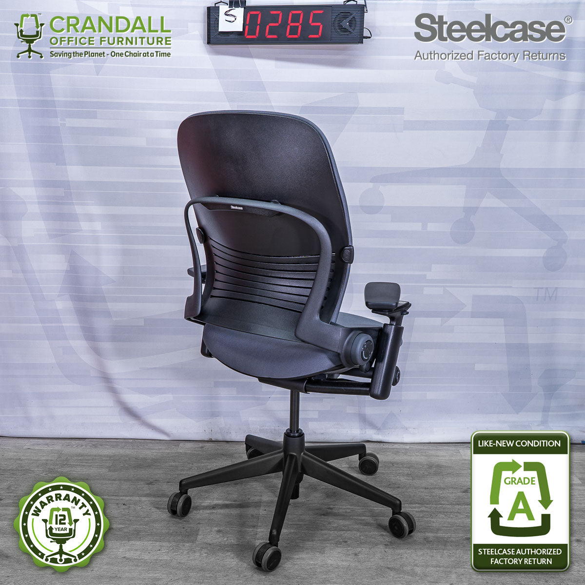 S-0285 - Steelcase V2 Leap - Grade A