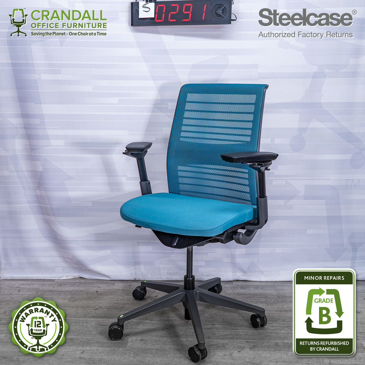 S-0291 - Steelcase V2 Think- Grade B
