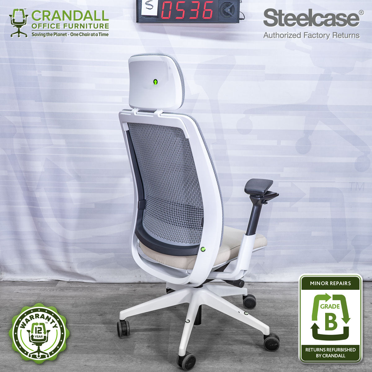 S-0536 - Steelcase Series 2 with Headrest - Grade B