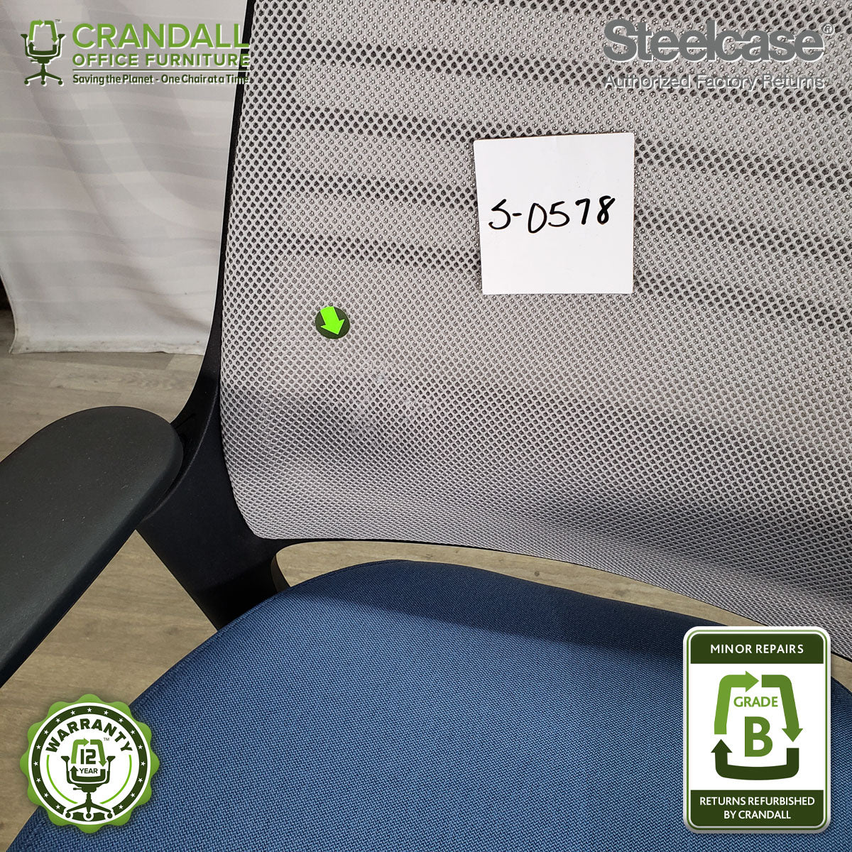 S-0578 - Steelcase Series 1 with Headrest - Grade B