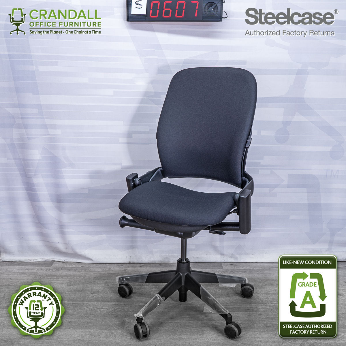 S-0607 - Steelcase V2 Leap - Grade A