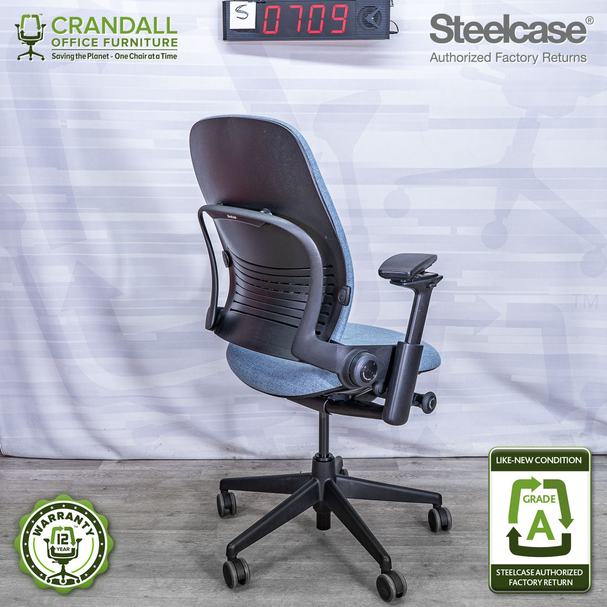 S-0709 - Steelcase V2 Leap - Grade A