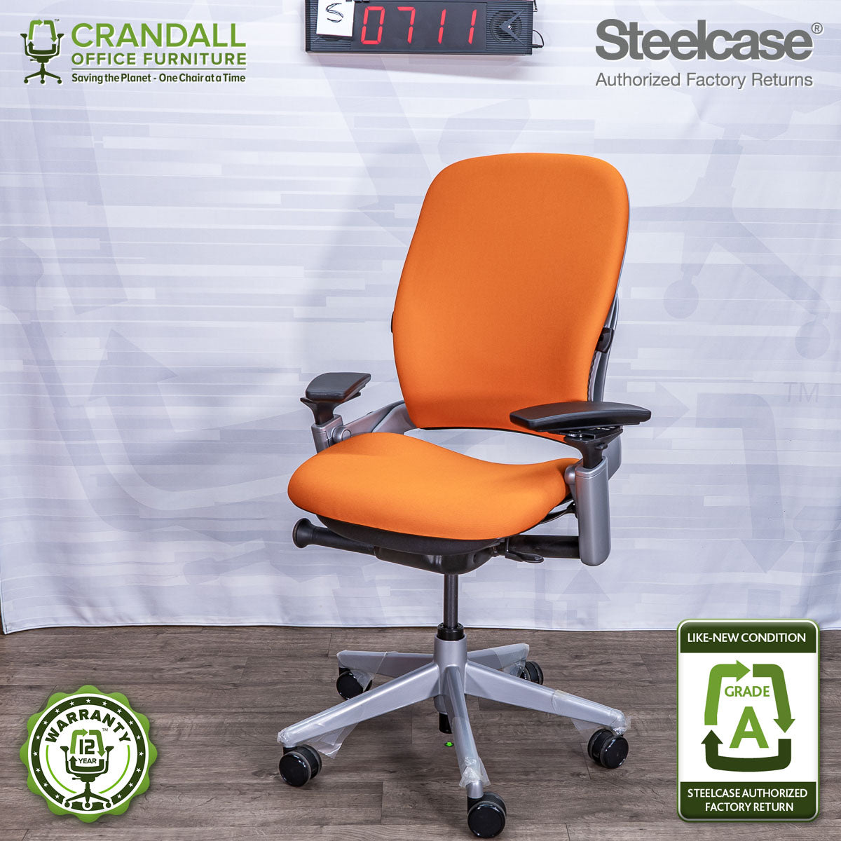S-0711 - Steelcase V2 Leap - Grade A