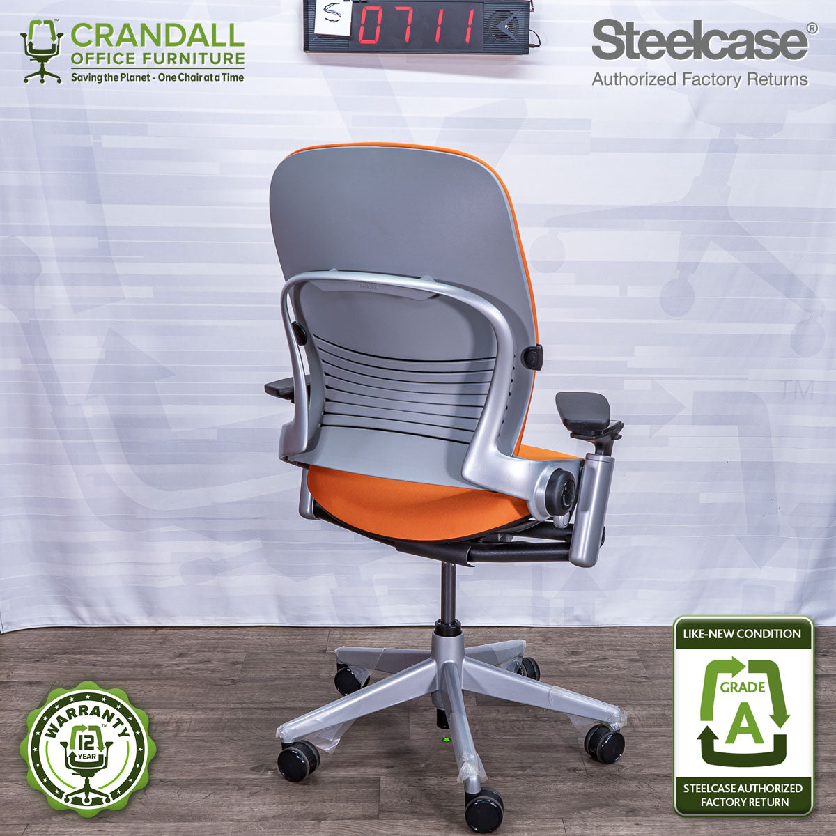 S-0711 - Steelcase V2 Leap - Grade A