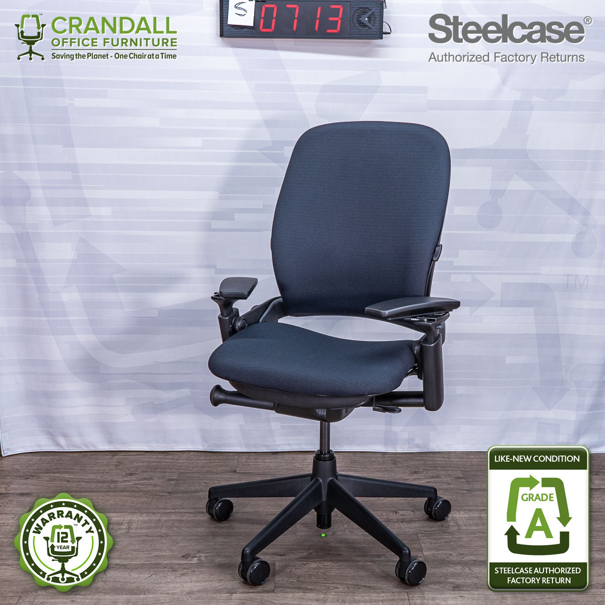 S-0713 - Steelcase V2 Leap - Grade A