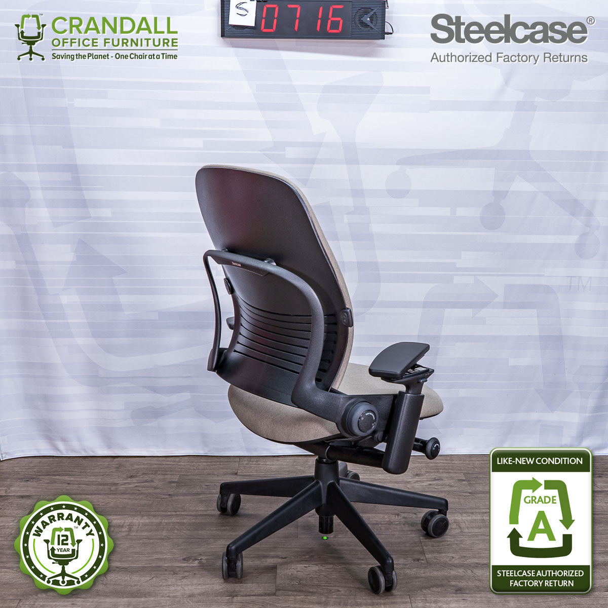 S-0716 - Steelcase V2 Leap - Grade A