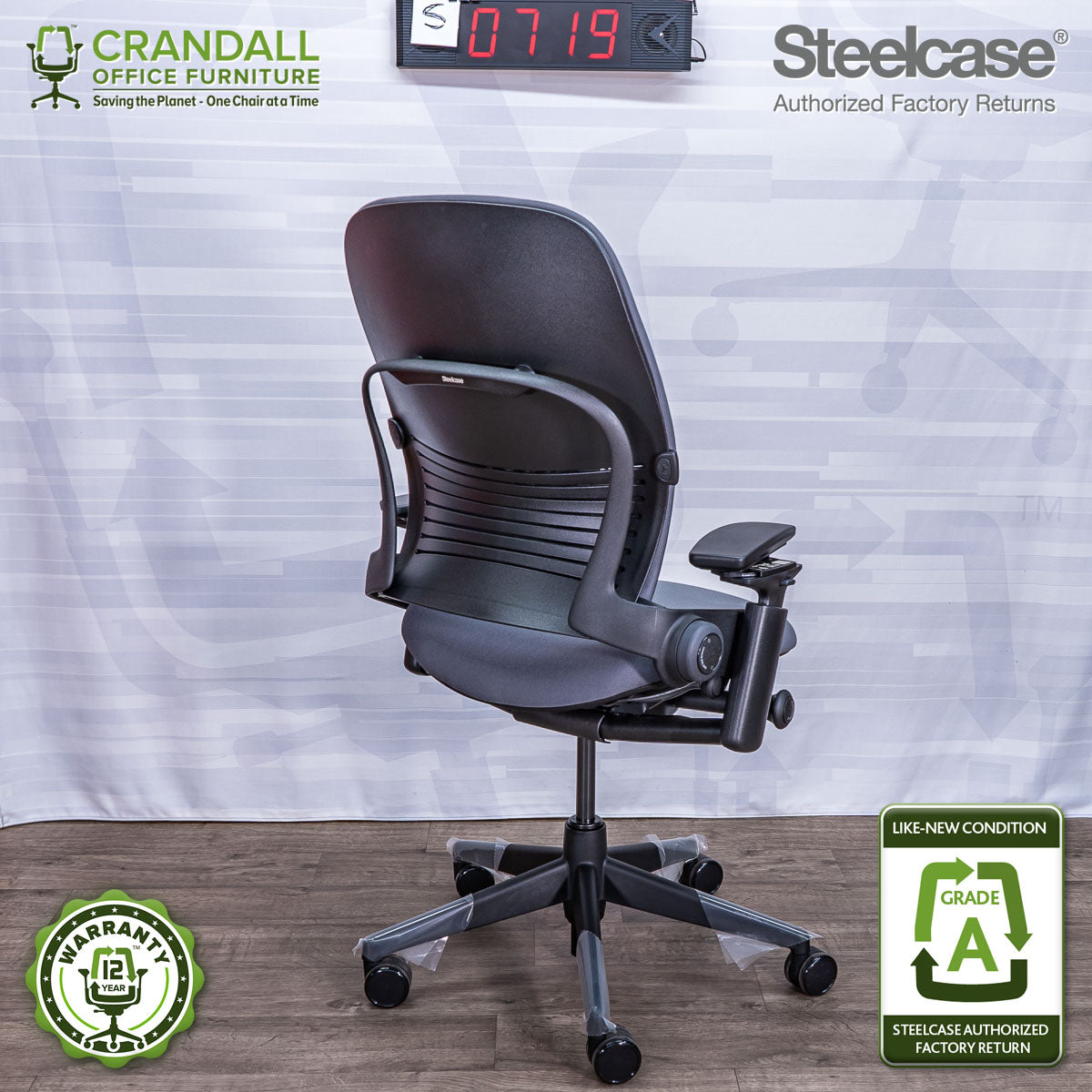 S-0719 - Steelcase V2 Leap - Grade A