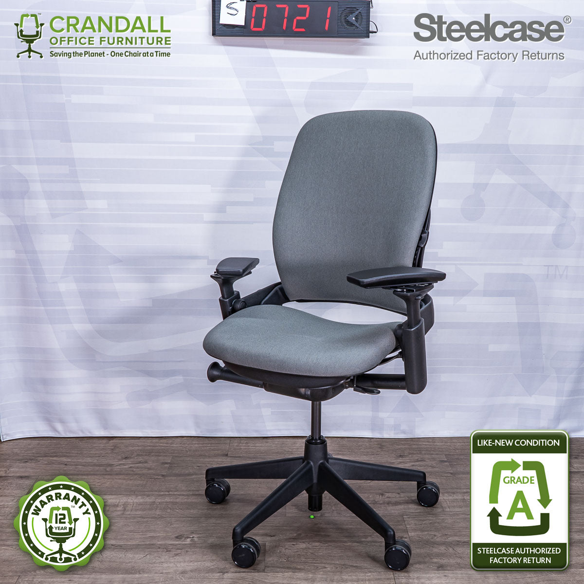 S-0721 - Steelcase V2 Leap - Grade A