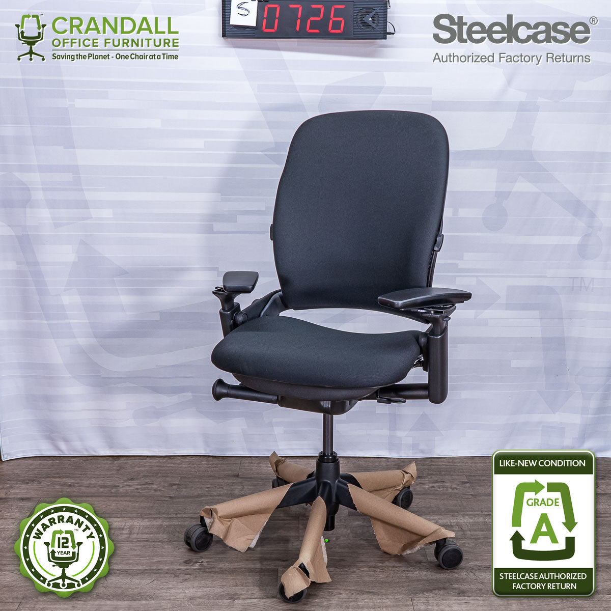 S-0726 - Steelcase V2 Leap - Grade A