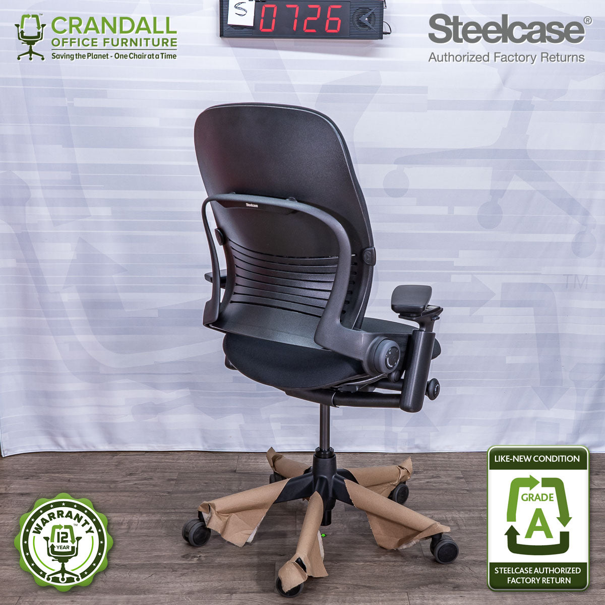 S-0726 - Steelcase V2 Leap - Grade A