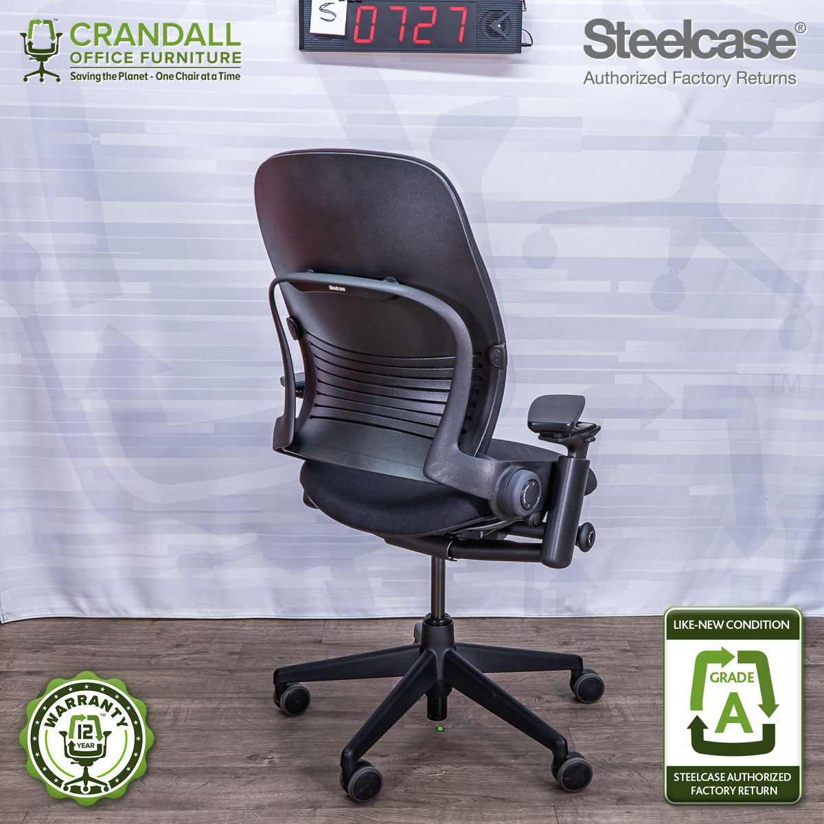 S-0727 - Steelcase V2 Leap - Grade A