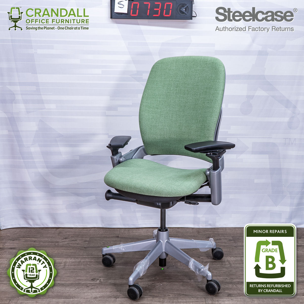 S-0730 - Steelcase V2 Leap - Grade B