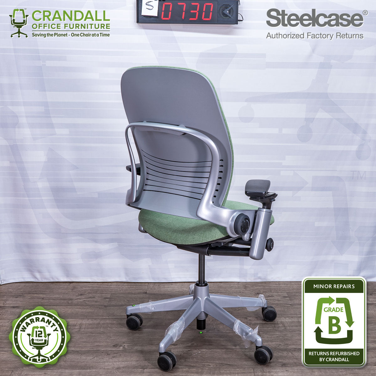 S-0730 - Steelcase V2 Leap - Grade B