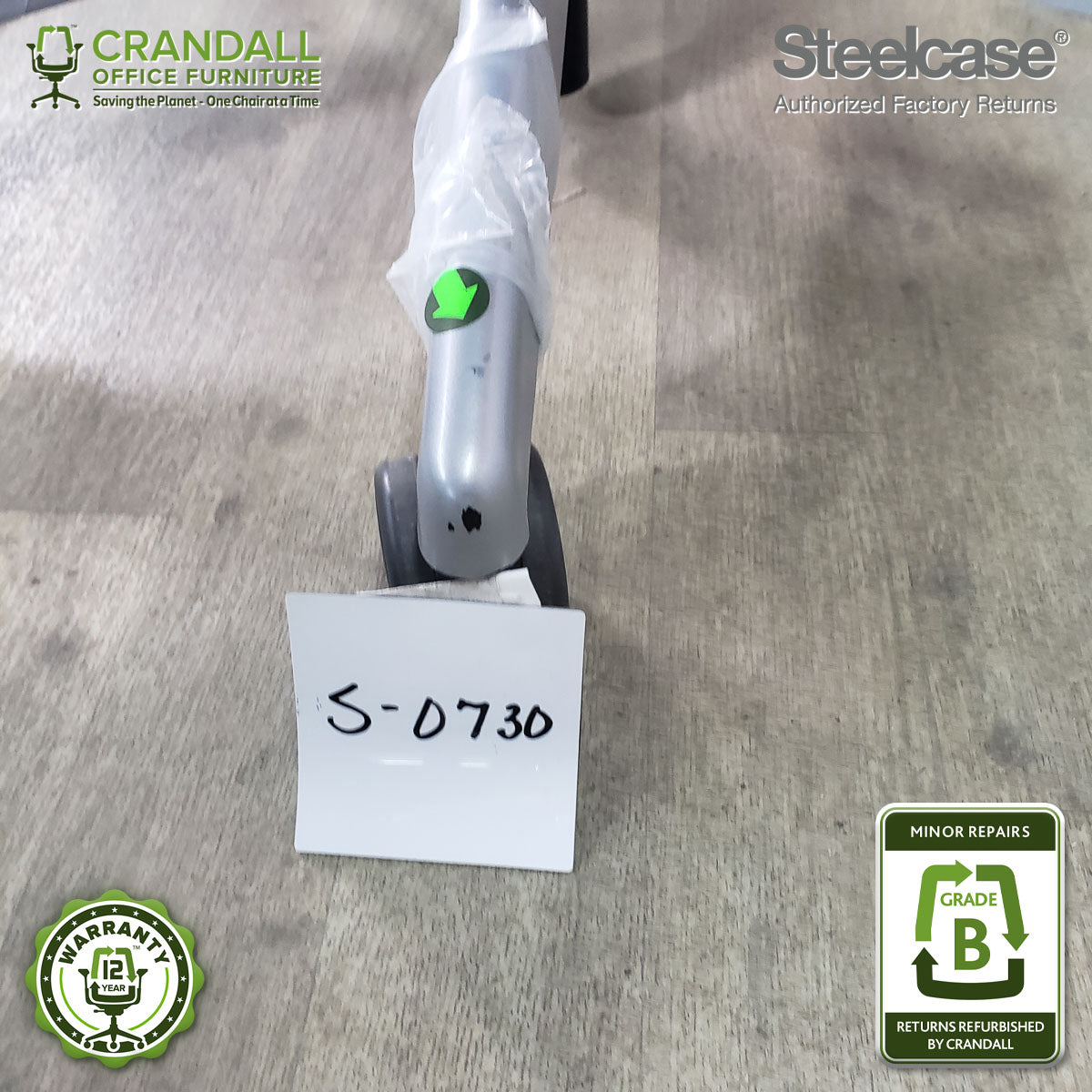 S-0730 - Steelcase V2 Leap - Grade B