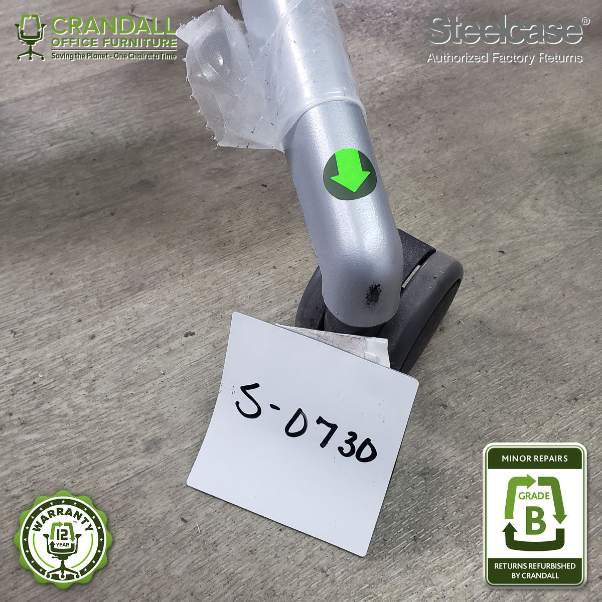 S-0730 - Steelcase V2 Leap - Grade B