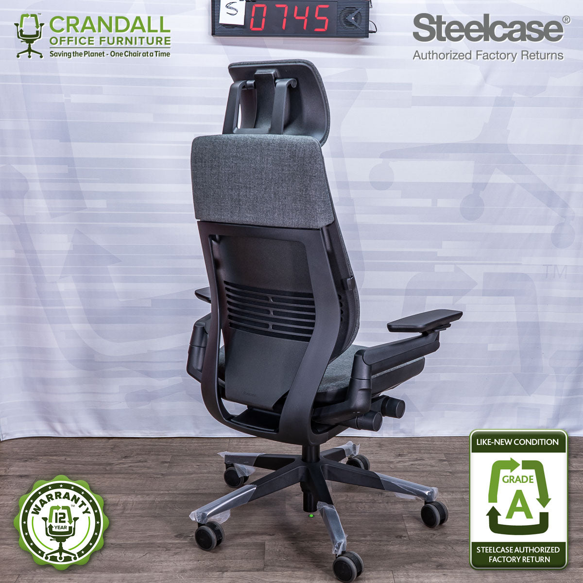 S-0745 - Steelcase Gesture with Headrest - Grade A