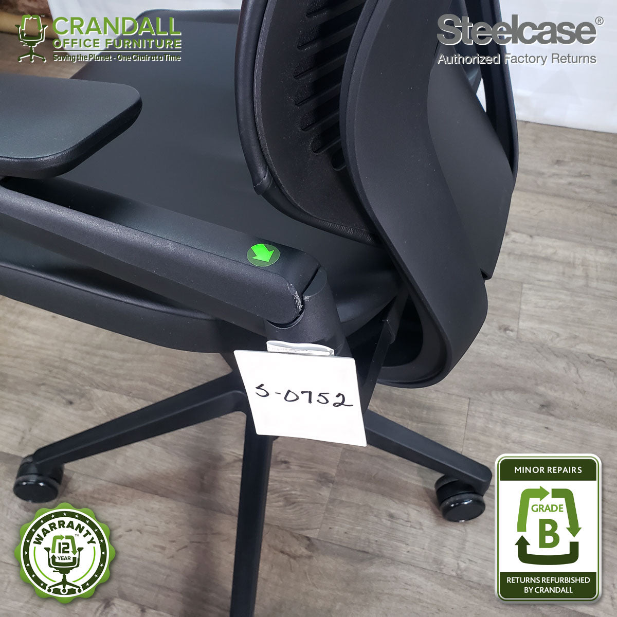 S-0752 - Steelcase Gesture with Headrest - Grade B