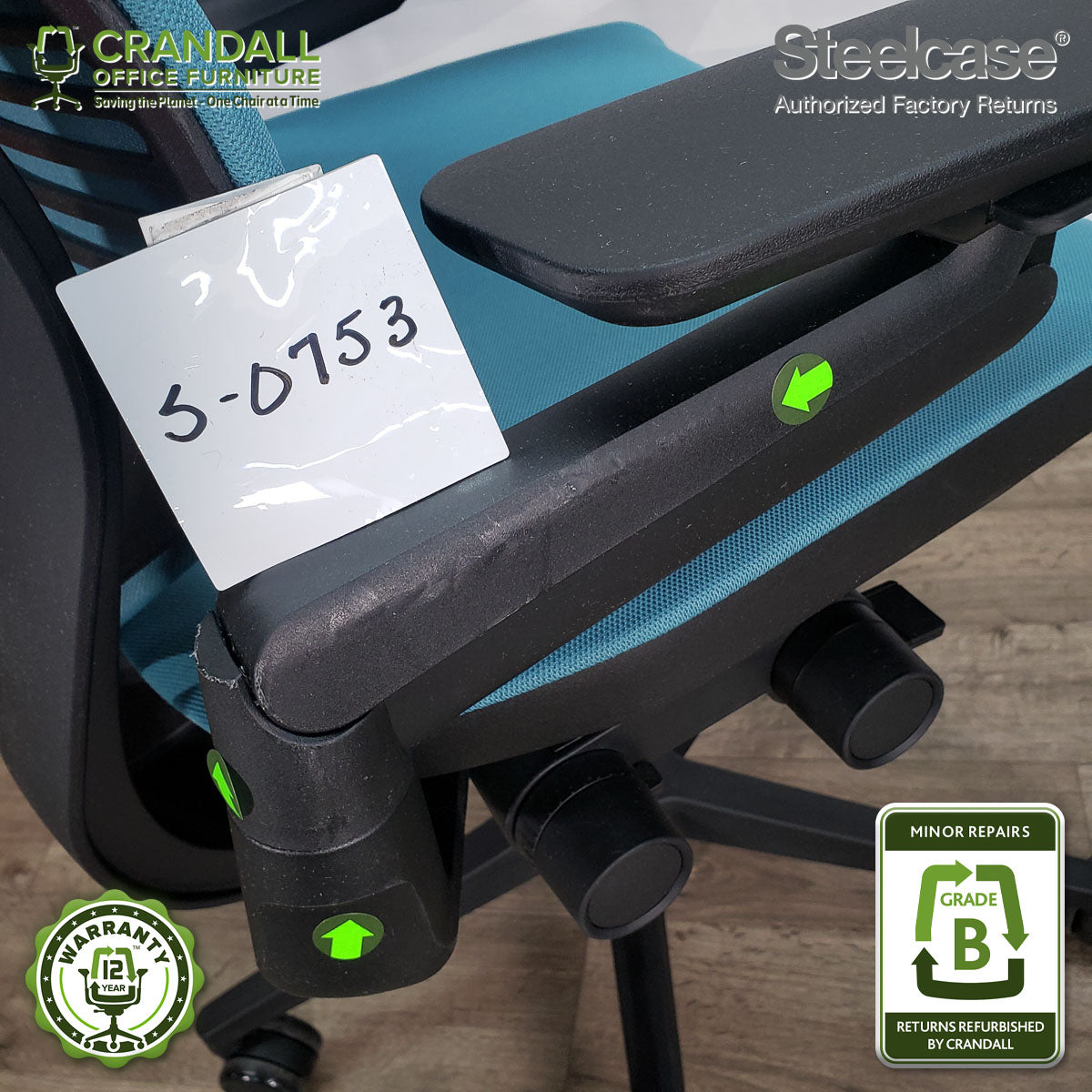 S-0753 - Steelcase Gesture with Headrest - Grade B