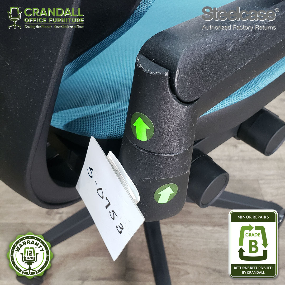 S-0753 - Steelcase Gesture with Headrest - Grade B