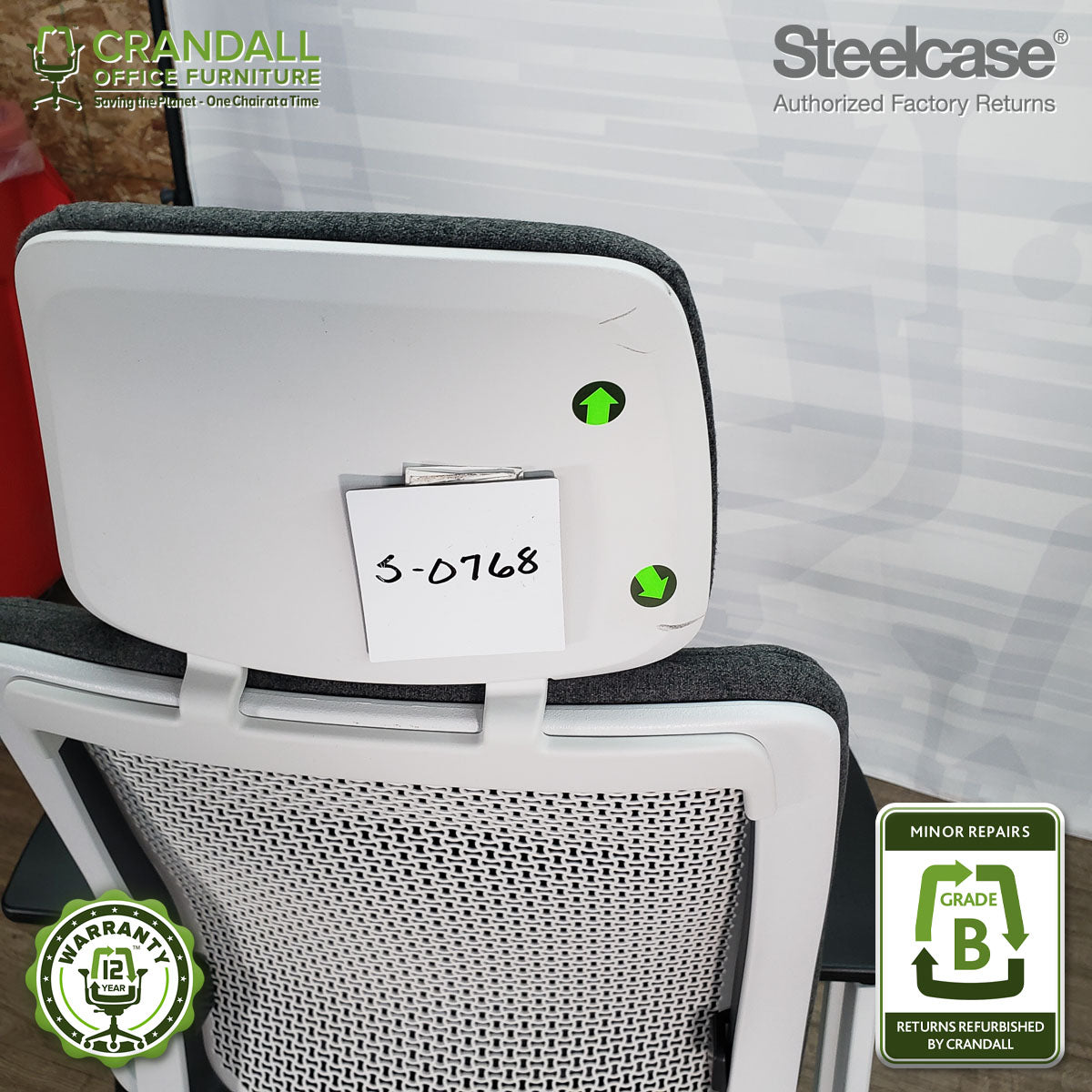 S-0768 - Steelcase Series 2 with Headrest - Grade B