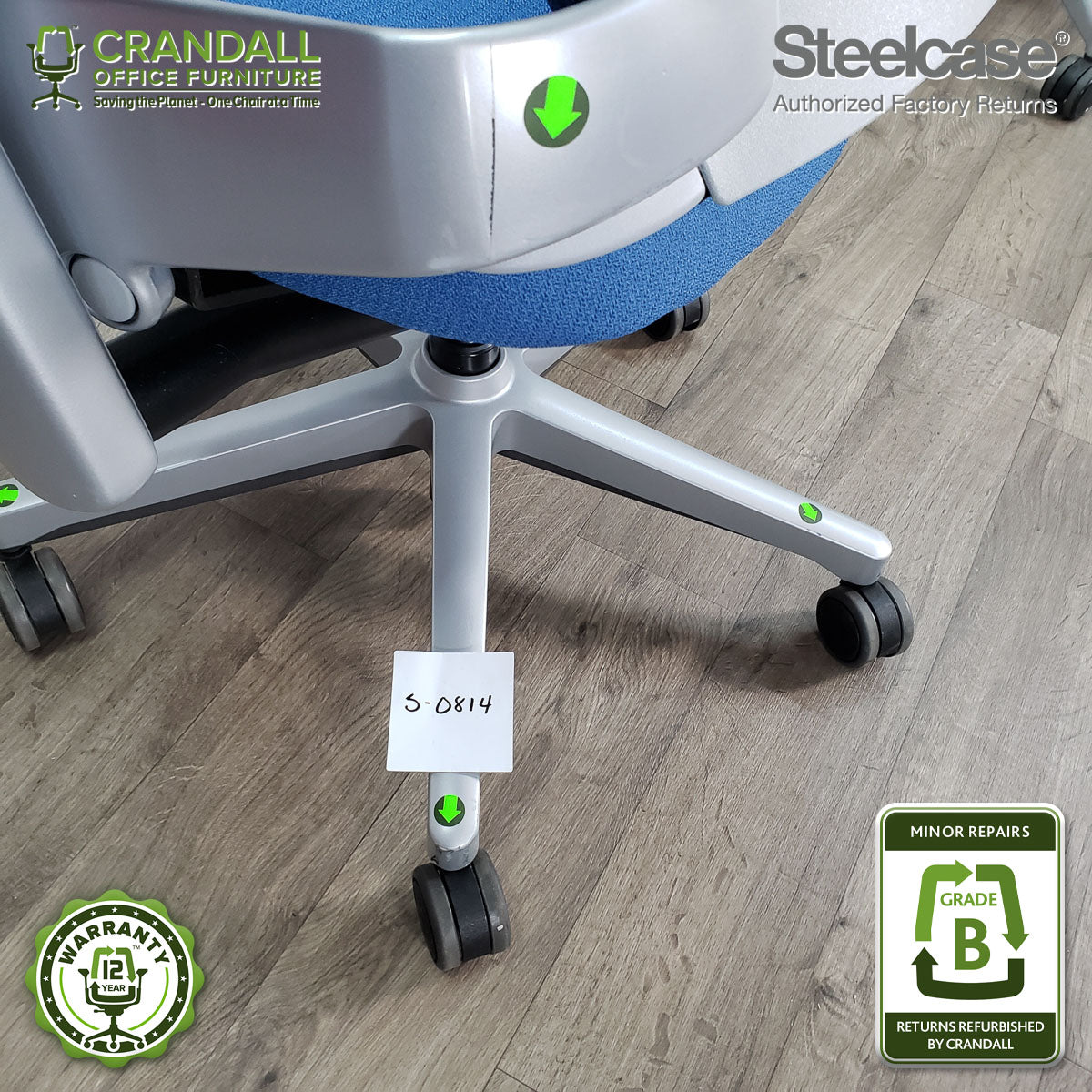 S-0814 - Steelcase Leap Plus - Grade B