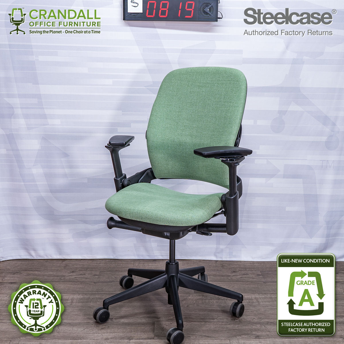 S-0819 - Steelcase V2 Leap - Grade A