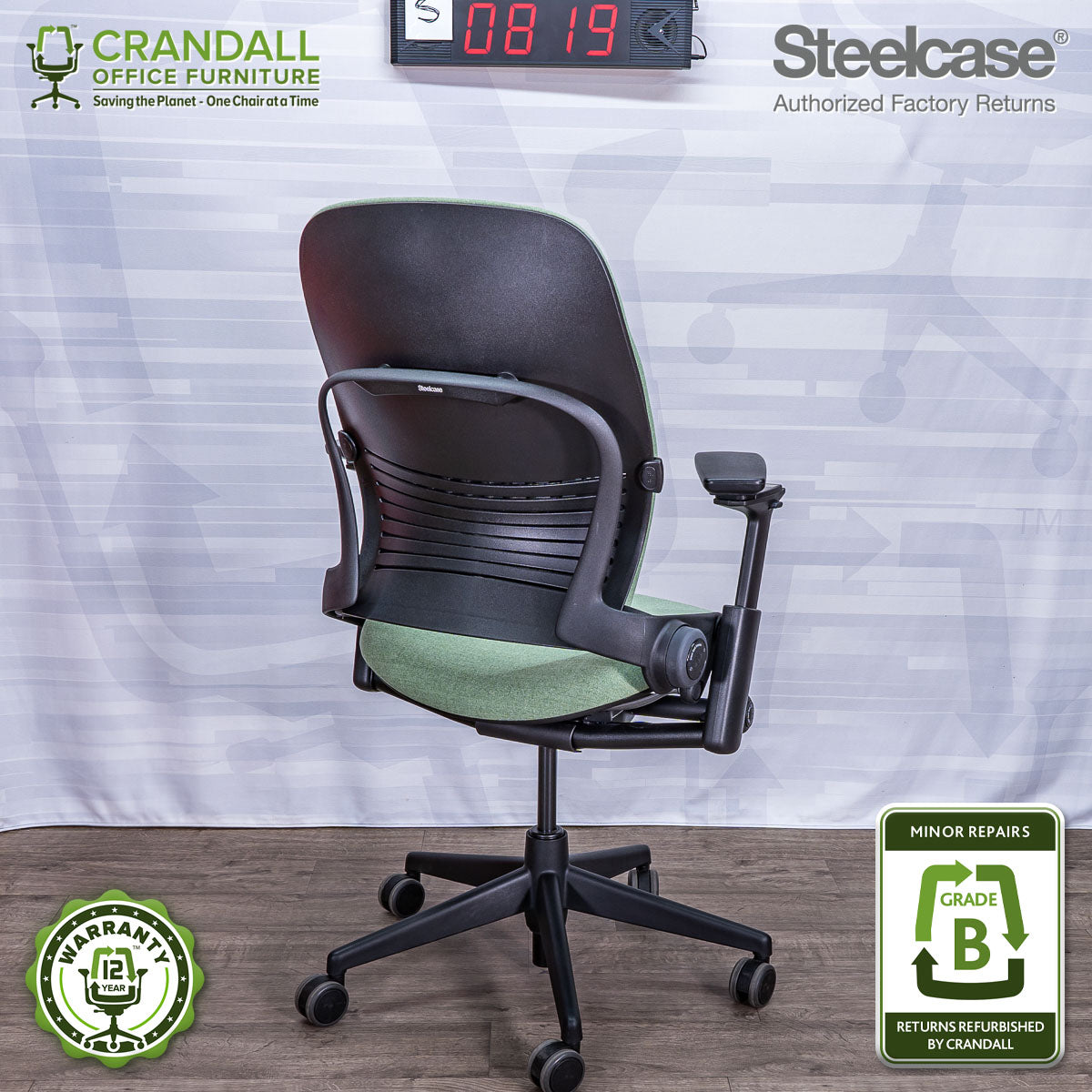 S-0819 - Steelcase V2 Leap - Grade A