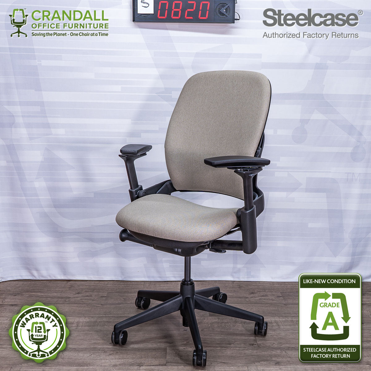 S-0820 - Steelcase V2 Leap - Grade A